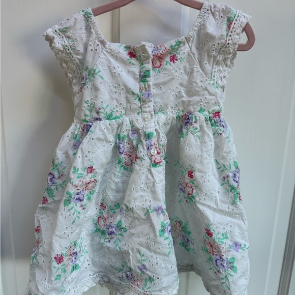 NWOT Wonderkids 18M White Floral Lace Inlet Girls Party Dress - Picture 4 of 4